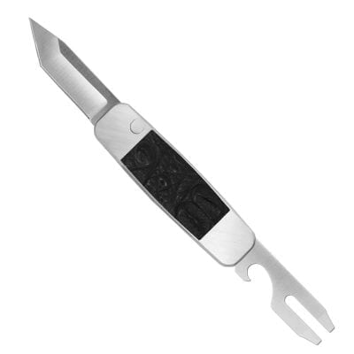 Piccolo - Stainless Steel With Black Crocodile In-Lay