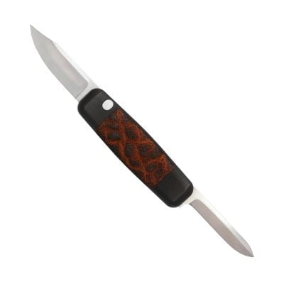 Lama - Black Aluminum With Rust Colored Elephant