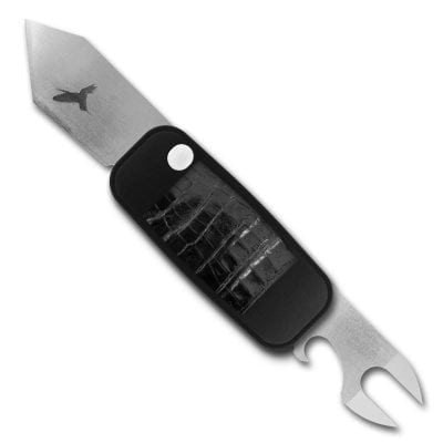 Medio - Black Aluminum With Crocodile In-Lay