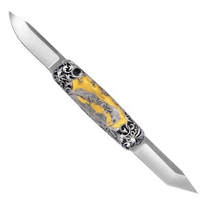 Famars USA: Hand Engraved Lama With Gold In-Lay and Ram Engraving