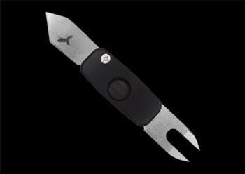 SIGARO – BLACK ALUMINUM WITH DIAMOND BUTTONS