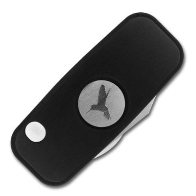 Sigaro - Black Aluminum With Diamond Buttons