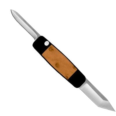 Piccolo - Black Aluminum with Tan Ostrich